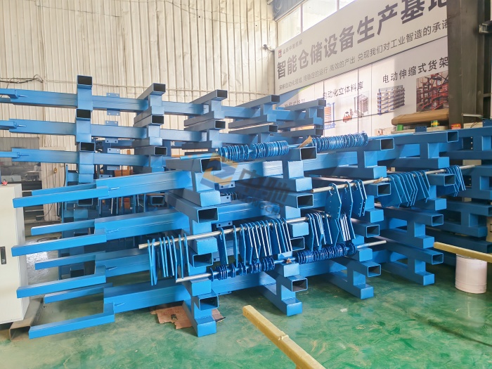 提质增效!中驰机械批量生产板材、管材专用货架